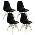 Conjunto De Mesa De Jantar Eames Eiffel Quadrada 90cm Tampo D