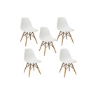 Conjunto De Mesa De Jantar Eames Eiffel Redonda 100cm Tampo D