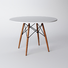 Conjunto De Mesa De Jantar Eames Eiffel Redonda 110cm Tampo D