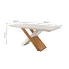 Conjunto De Mesa De Jantar Imperatriz Com 6 Cadeiras Estofada