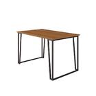 Conjunto De Mesa De Jantar Lisa Com 4 Bancos Kim Nature E Pre