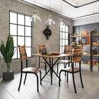 Conjunto De Mesa De Jantar Lizzi Com 4 Cadeiras Estofadas Mad