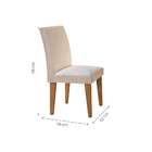 Conjunto De Mesa De Jantar Luna Com 4 Cadeiras Estofadas Gréc