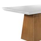 Conjunto De Mesa De Jantar Luna Com Vidro E 6 Cadeiras Grécia