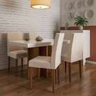 Conjunto De Mesa De Jantar Orlando Ii Com Tampo De Vidro Off