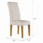 Conjunto De Mesa De Jantar Rebecca I Com Vidro E 6 Cadeiras G