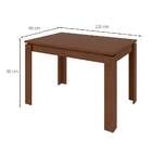 Conjunto De Mesa De Jantar Retangular Com 4 Cadeiras Athenas