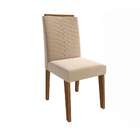 Conjunto De Mesa De Jantar Retangular Com Tampo De  Vidro E 6