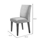 Conjunto De Mesa De Jantar Retangular Com Tampo De Vidro Luna