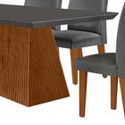 Conjunto De Mesa De Jantar Retangular Com Tampo De Vidro Luna