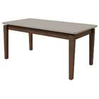 Conjunto De Mesa De Jantar Retangular Com Tampo De Vidro Off