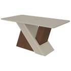 Conjunto De Mesa De Jantar Retangular Com Tampo De Vidro Off