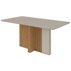 Conjunto De Mesa De Jantar Retangular Com Tampo De Vidro Off