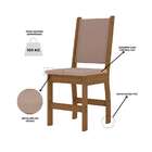 Conjunto De Mesa De Jantar Retangular Com Tampo Mdp Bellagio