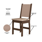Conjunto De Mesa De Jantar Retangular Com Tampo Mdp Bellagio