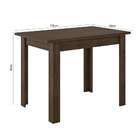 Conjunto De Mesa De Jantar Retangular Com Tampo Mdp Bellagio