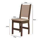 Conjunto De Mesa De Jantar Retangular Com Tampo Mdp Bellagio