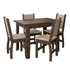 Conjunto De Mesa De Jantar Retangular Com Tampo Mdp Bellagio