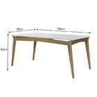 Conjunto De Mesa De Jantar Rubi 180x90cm Com 6 Cadeiras Rubi
