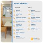 Conjunto De Mesa De Jantar Samy Com 6 Cadeiras Roma Imbuia E