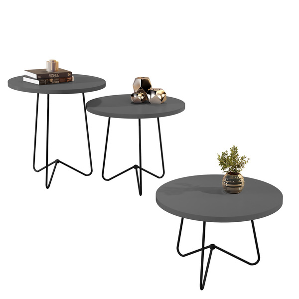 Conjunto De Mesa Decorativo Jb 8004 8005 8006 Onix