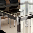 Conjunto De Mesa Diamante 135x135cm Com 8 Cadeiras Verena Cro