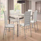 Conjunto De Mesa Diamante 160x90cm Com 6 Cadeiras Olívia Crom