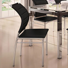 Conjunto De Mesa Diamante 160x90cm Com 6 Cadeiras Verena Crom