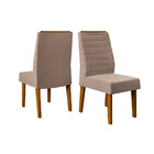 Conjunto De Mesa Dj Móveis New Viena Com 6 Cadeiras Ondina