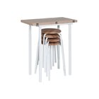 Conjunto De Mesa Dobrável Bp Com 4 Banquetas Espuma D12 Exper