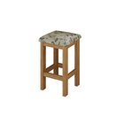 Conjunto De Mesa Dobrável Com 4 Bancos Romana  Inovata/linho