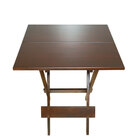 Conjunto De Mesa Dobrável Com 4 Cadeiras De Madeira Imbuia En