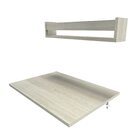 Conjunto De Mesa Dobrável E Prateleira Para Home Office Ou Es