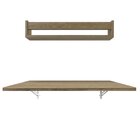 Conjunto De Mesa Dobrável E Prateleira Para Home Office Ou Es