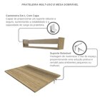 Conjunto De Mesa Dobrável E Prateleira Para Home Office Ou Es