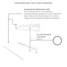 Conjunto De Mesa Dobrável E Prateleira Para Home Office Ou Es