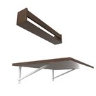 Conjunto De Mesa Dobrável E Prateleira Para Home Office Ou Es