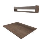 Conjunto De Mesa Dobrável E Prateleira Para Home Office Ou Es