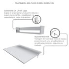 Conjunto De Mesa Dobrável E Prateleira Para Home Office Ou Es