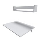Conjunto De Mesa Dobrável E Prateleira Para Home Office Ou Es