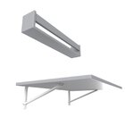 Conjunto De Mesa Dobrável E Prateleira Para Home Office Ou Es