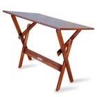 Conjunto De Mesa Dobrável Madeira 110x70 Com 4 Cadeiras E Mes