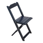 Conjunto De Mesa Dobrável Madeira 60x60 Com 4 Cadeiras Preto