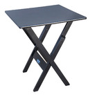 Conjunto De Mesa Dobrável Madeira 60x60 Com 4 Cadeiras Preto