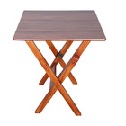 Conjunto De Mesa Dobrável Madeira 70x70 Com 2 Cadeiras E Mesa