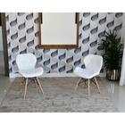 Conjunto De Mesa Dobrável Retrátil 1,40 Branco/noronha + 2 Ca