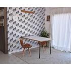 Conjunto De Mesa Dobrável Retrátil 1,40 Branco/noronha + 2 Ca