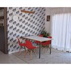 Conjunto De Mesa Dobrável Retrátil 1,40 Branco/noronha + 4 Ca