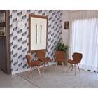 Conjunto De Mesa Dobrável Retrátil 1,40 Branco/noronha Inox