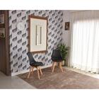 Conjunto De Mesa Dobrável Retrátil 1,40 Branco/noronha Inox +